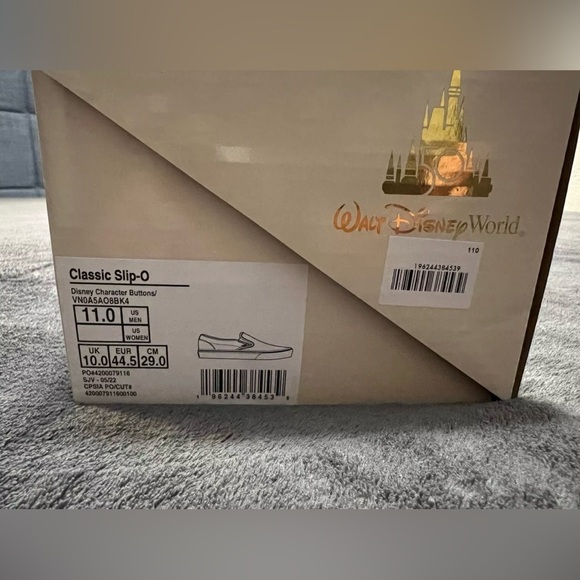 2022 Disney World 50th Anniversary Vans Slip on Sneaker Shoes M/10 (NWT) - Picture 4 of 4